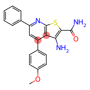 3-amino-4-(4-methoxyphenyl)-6-phenylthieno[2,3-b]pyridine-2-carboxamide