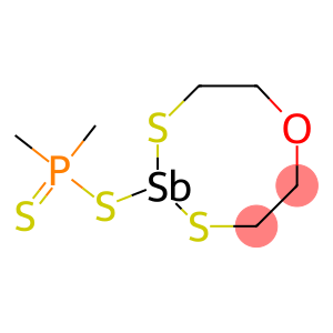 1,4,6,5-Oxadithiastibocane, 5-[(dimethylphosphinothioyl)thio]-