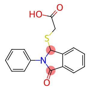 2-[(3-oxo-2-phenyl-2,3-dihydro-1H-isoindol-1-yl)sulfanyl]acetic acid