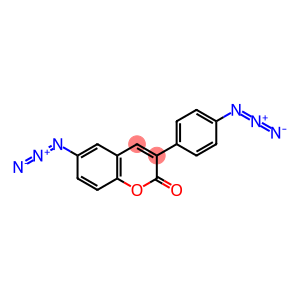 2H-1-Benzopyran-2-one, 6-azido-3-(4-azidophenyl)-