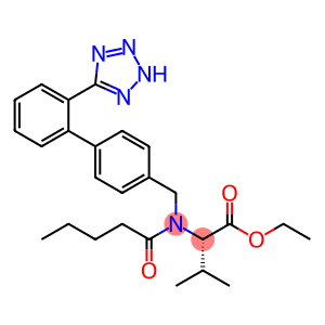 Valine, N-(1-oxopentyl)-N-[[2'-(2H-tetrazol-5-yl)[1,1'-biphenyl]-4-yl]methyl]-, ethyl ester