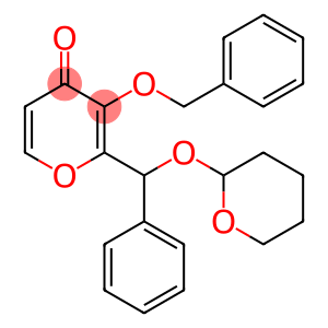 3-(benzyloxy)-2-(phenyl((tetrahydro-2H-pyran-2-yl)oxy)methyl)-4H-pyran-4-one