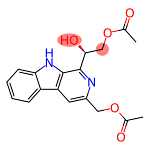 1,2-Ethanediol, 1-[3-[(acetyloxy)methyl]-9H-pyrido[3,4-b]indol-1-yl]-, 2-acetate, (1R)-