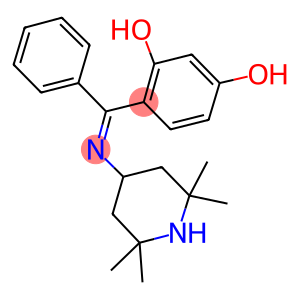 4-{phenyl[(2,2,6,6-tetramethyl-4-piperidinyl)imino]methyl}-1,3-benzenediol