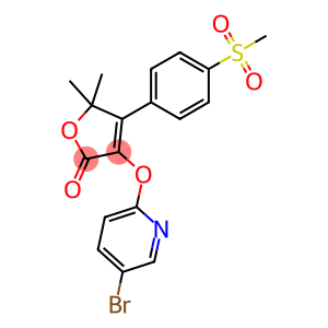 3-((5-Bromopyridin-2-yl)oxy)-5,5-dimethyl-4-(4-(methylsulfonyl)phenyl)furan-2(5H)-one