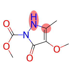 1H-Pyrazole-1-carboxylic  acid,  2,5-dihydro-4-methoxy-3-methyl-5-oxo-,  methyl  ester