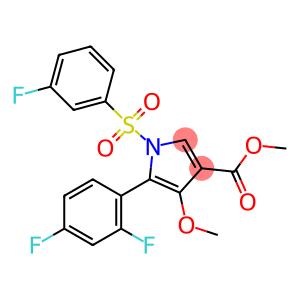 1H-Pyrrole-3-carboxylic acid, 5-(2,4-difluorophenyl)-1-[(3-fluorophenyl)sulfonyl]-4-methoxy-, methyl ester