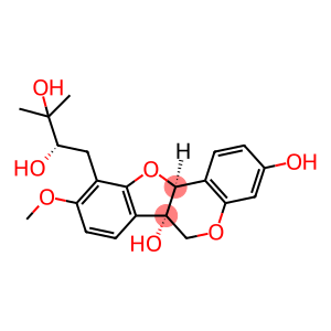 [6aS-[6aalpha,10(R*),11aalpha]]-10-(2,3-Dihydroxy-3-methylbutyl)-9-methoxy-6H-benzofuro[3,2-c][1]benzopyran-3,6a(11aH)-diol