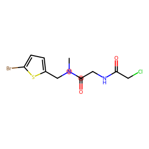 N-((5-bromothiophen-2-yl)methyl)-2-(2-chloroacetamido)-N-methylacetamide