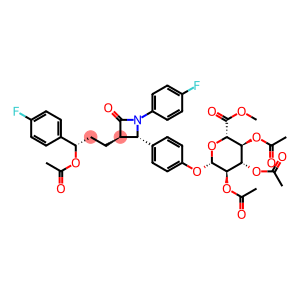 3-O-Acetyl Ezetimibe 2,3,4-Tri-O-acetyl--D-glucuronide Methyl Ester