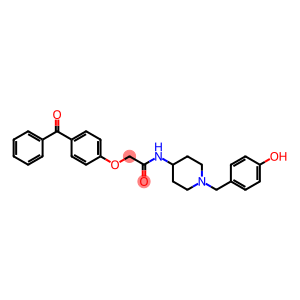 2-(4-benzoylphenoxy)-N-{1-[(4-hydroxyphenyl)methyl]piperidin-4-yl}acetamide