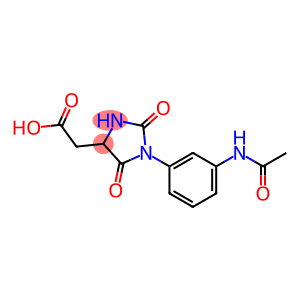 2-[1-(3-Acetamidophenyl)-2,5-dioxoimidazolidin-4-yl]acetic acid