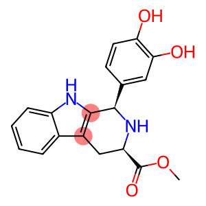 1H-Pyrido[3,4-b]indole-3-carboxylic acid, 1-(3,4-dihydroxyphenyl)-2,3,4,9-tetrahydro-, methyl ester, (1R,3R)-