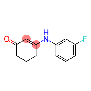 3-(3-fluoroanilino)cyclohex-2-en-1-one