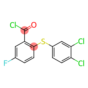 2-[(3,4-dichlorophenyl)sulfanyl]-5-fluorobenzoyl chloride