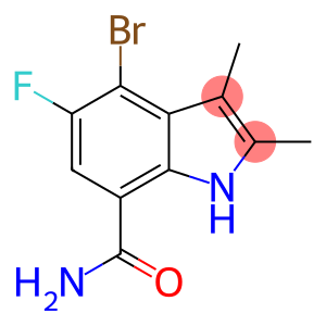 4-bromo-5-fluoro-2,3-dimethyl-1H-indole-7-carboxamide