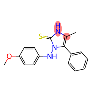 2H-Imidazole-2-thione, 1,3-dihydro-1-[(4-methoxyphenyl)amino]-4-methyl-5-phenyl-