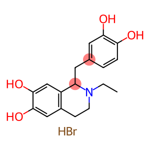 1-(3,4-Dihydroxybenzyl)-2-ethyl-1,2,3,4-tetrahydroisoquinoline-6,7-diol hydrobromide