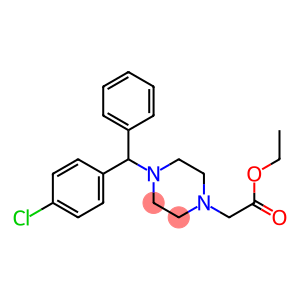 1-Piperazineacetic acid, 4-[(4-chlorophenyl)phenylmethyl]-, ethyl ester