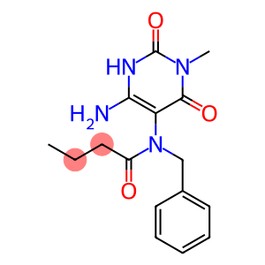 Butanamide,  N-(4-amino-1,2,3,6-tetrahydro-1-methyl-2,6-dioxo-5-pyrimidinyl)-N-(phenylmethyl)-