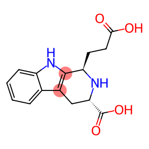 1H-Pyrido[3,4-b]indole-1-propanoic acid, 3-carboxy-2,3,4,9-tetrahydro-, (1R,3S)-