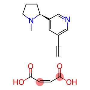 Pyridine, 3-ethynyl-5-((2S)-1-methyl-2-pyrrolidinyl)-, (2Z)-2-butenedioate(1:1)