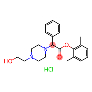 (2,6-dimethylphenyl) 2-[4-(2-hydroxyethyl)piperazin-1-yl]-2-phenyl-ace tate hydrochloride