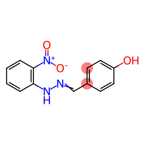 Benzaldehyde, 4-hydroxy-, 2-(2-nitrophenyl)hydrazone