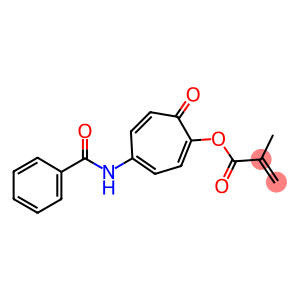 2-Propenoicacid, 2-methyl-, 4-(benzoylamino)-7-oxo-1,3,5-cycloheptatrien-1-yl ester