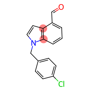 1-[(4-CHLOROPHENYL)METHYL]-1H-INDOLE-4-CARBOXALDEHYDE