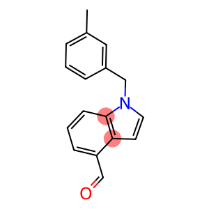 1-[(3-METHYLPHENYL)METHYL]-1H-INDOLE-4-CARBOXALDEHYDE