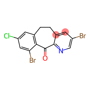 11H-Benzo[5,6]cyclohepta[1,2-b]pyridin-11-one, 3,10-dibromo-8-chloro-5,6-dihydro-