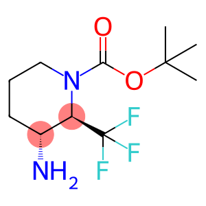 1-Piperidinecarboxylic acid, 3-amino-2-(trifluoromethyl)-, 1,1-dimethylethyl ester, (2R,3R)-