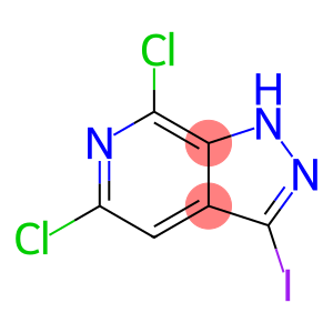 1H-Pyrazolo[3,4-c]pyridine, 5,7-dichloro-3-iodo-