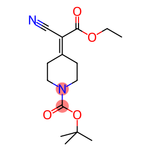 tert-Butyl 4-(1-cyano-2-ethoxy-2-oxoethylidene)piperidine-1-carboxylate