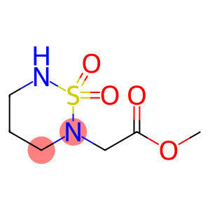 2H-1,2,6-Thiadiazine-2-acetic acid, tetrahydro-, methyl ester, 1,1-dioxide