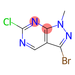 1H-Pyrazolo[3,4-d]pyrimidine, 3-bromo-6-chloro-1-methyl-