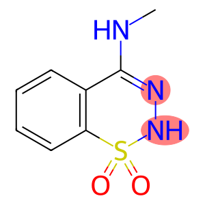 2H-1,2,3-Benzothiadiazin-4-amine, N-methyl-, 1,1-dioxide (9CI)