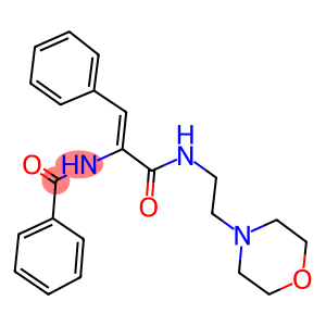 N-[1-({[2-(4-morpholinyl)ethyl]amino}carbonyl)-2-phenylvinyl]benzamide