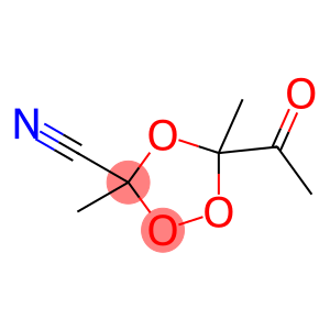 1,2,4-Trioxolane-3-carbonitrile, 5-acetyl-3,5-dimethyl- (9CI)