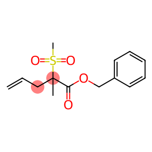 benzyl 2-methyl-2-(methylsulfonyl)pent-4-enoate