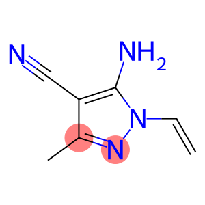 1H-Pyrazole-4-carbonitrile,5-amino-1-ethenyl-3-methyl-(9CI)