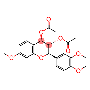 2H-1-Benzopyran-3,4-diol, 2-(3,4-dimethoxyphenyl)-3,4-dihydro-7-methoxy-, 3,4-diacetate, (2R,3S,4R)-rel-