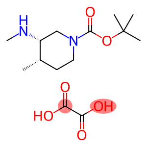 tert-butyl (3S,4S)-4-methyl-3-(methylamino)piperidine-1-carboxylate hemioxalate