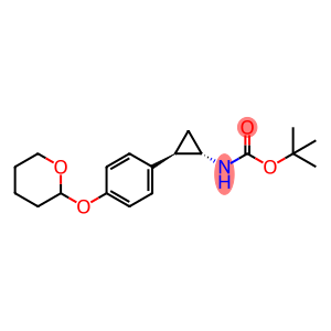 tert-butyl N-[(1S,2R)-rel-2-[4-(oxan-2-yloxy)phenyl]cyclopropyl]carbamate