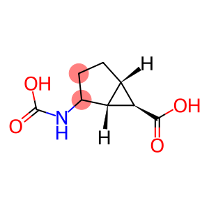 Bicyclo[3.1.0]hexane-6-carboxylic acid, 2-(carboxyamino)-, (1R,5S,6R)-rel-[partial]- (9CI)