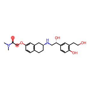 2-[[(7S)-7-[[(2R)-2-hydroxy-2-[4-hydroxy-3-(2-hydroxyethyl)phenyl]ethyl]amino]-5,6,7,8-tetrahydronaphthalen-2-yl]oxy]-N,N-dimethylacetamide