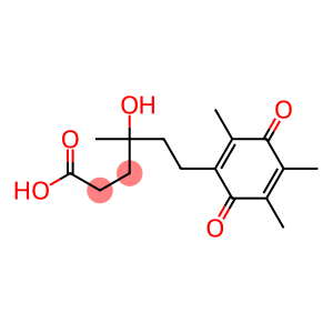 γ-Hydroxy-γ,2,4,5-tetramethyl-3,6-dioxocyclohexa-1,4-diene-1-hexanoic acid