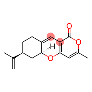 1H,7H-Pyrano[4,3-b][1]benzopyran-1-one, 5a,6,8,9-tetrahydro-3-methyl-7-(1-methylethenyl)-, (5aS,7S)-