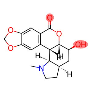 4,12β-Dihydro-5α-hydroxy-1-methyl-9,10-(methylenebisoxy)lycorenan-7-one